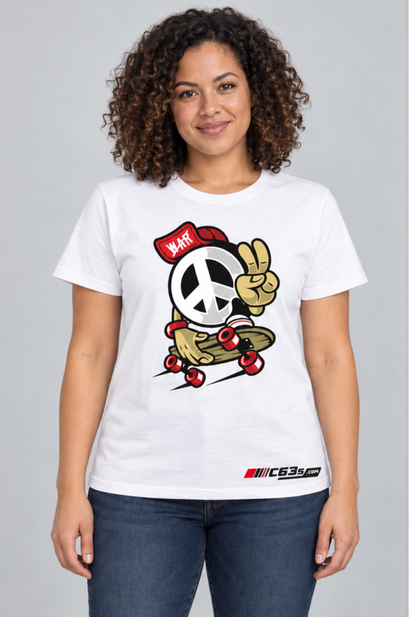 Peace Skater with embroidered C63s.com master logo