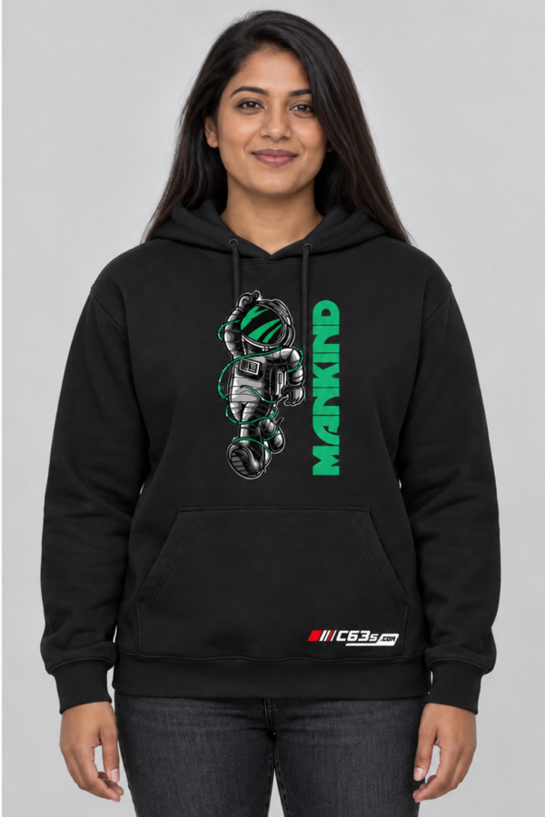 Mankind Hoodie with embroidered C63s.com master logo