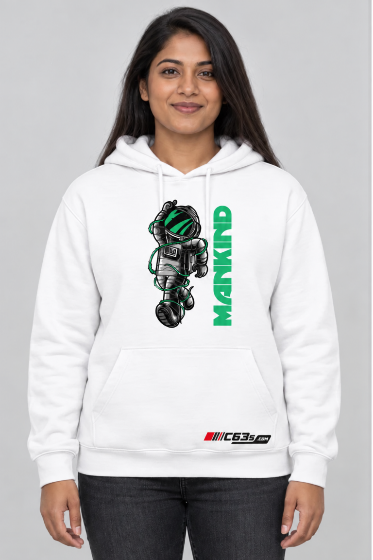 Mankind Hoodie with embroidered C63s.com master logo