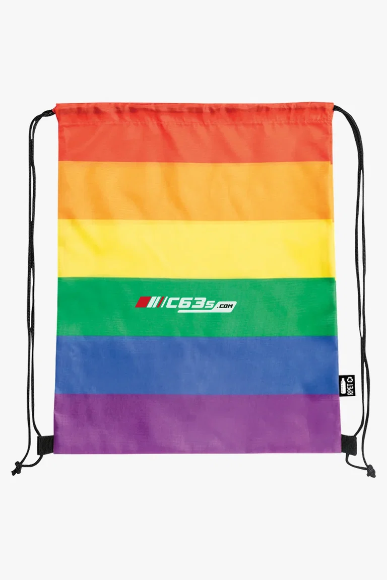 C63s Drawstring Bag Marsha — C63s logo branding preview; custom branding quoted separately
