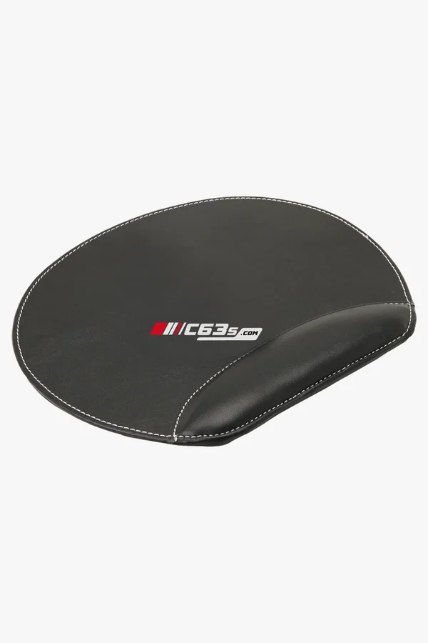 C63s Comfort Mouse Pad — C63s logo branding preview; custom branding quoted separately