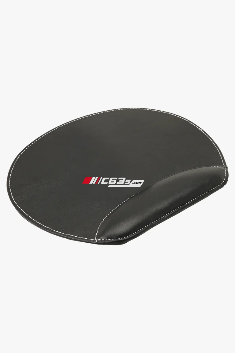 C63s Comfort Mouse Pad — C63s logo branding preview; custom branding quoted separately