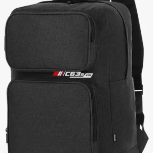 C63s Backpack Necco — C63s logo branding preview; custom branding quoted separately