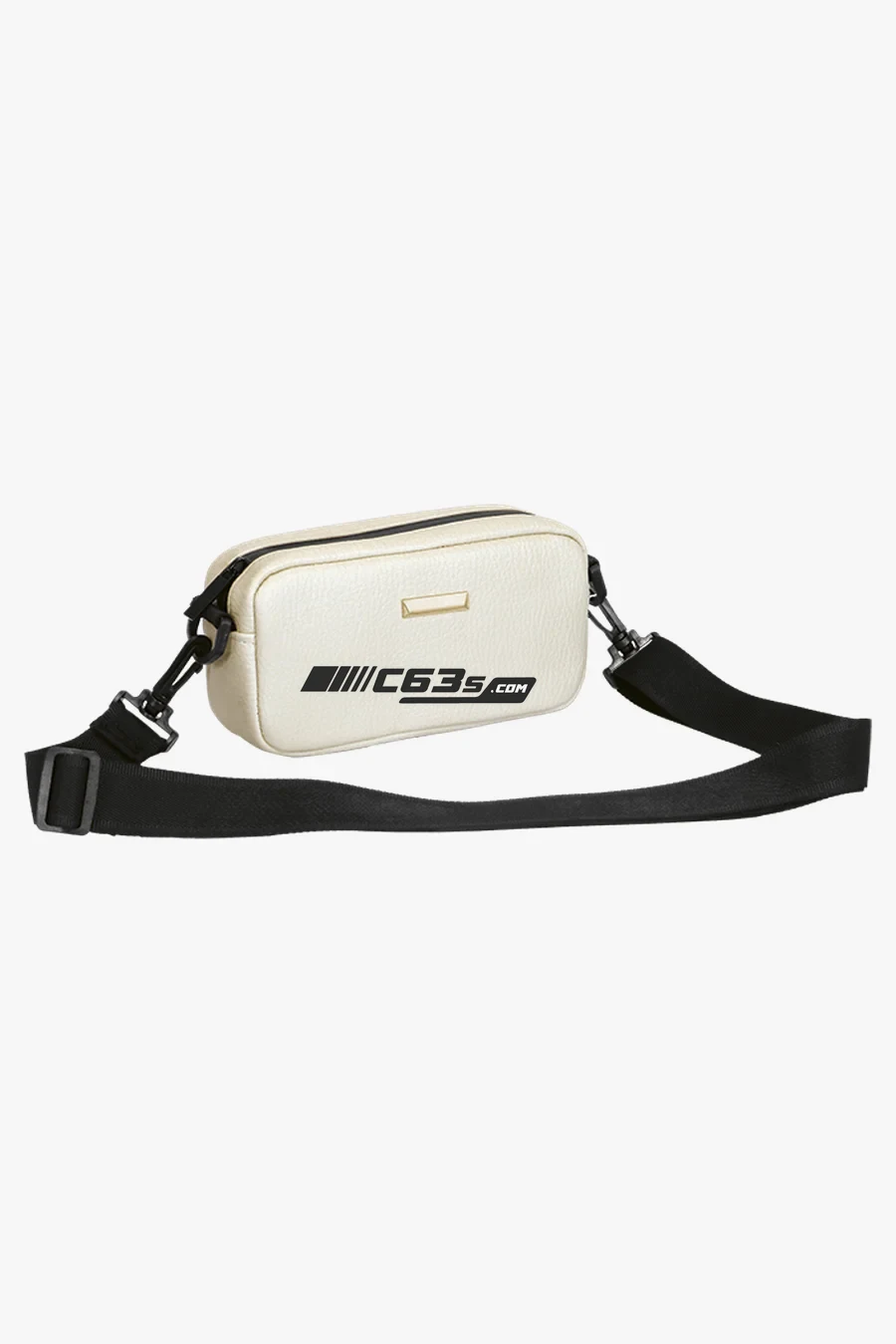 C63s Mini Crossbody Bag — C63s logo branding preview; custom branding quoted separately