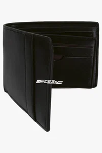 C63s Mens Flip Wallet — C63s logo branding preview; custom branding quoted separately