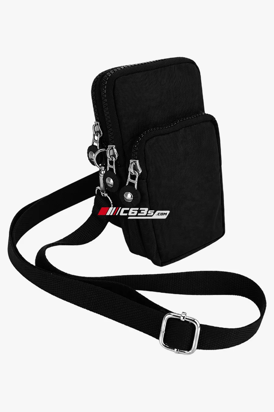 C63s Urban Crossbody — C63s logo branding preview; custom branding quoted separately