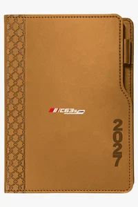 C63s 2027 Executive Cut Away A4 Diary — C63s logo branding preview; custom branding quoted separately