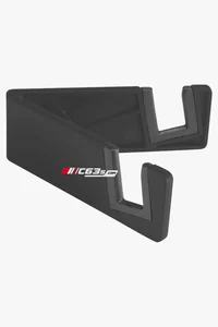 C63s Laxo Phone Holder — C63s logo branding preview; custom branding quoted separately