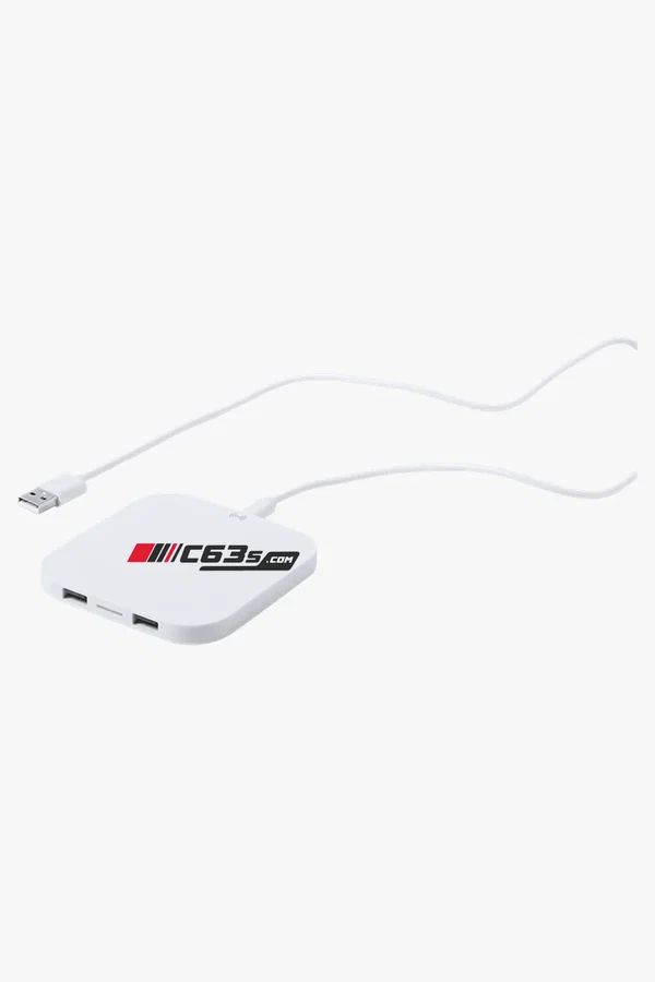 C63s Donson Wireless Charger — C63s logo branding preview; custom branding quoted separately
