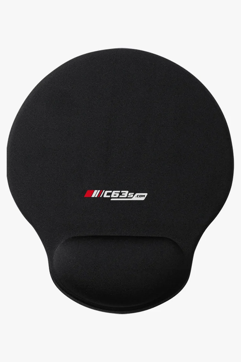 C63s Minet Mousepad — C63s logo branding preview; custom branding quoted separately