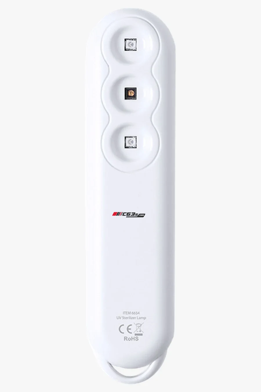 C63s Nurek UV Sterilizer Lamp — C63s logo branding preview; custom branding quoted separately