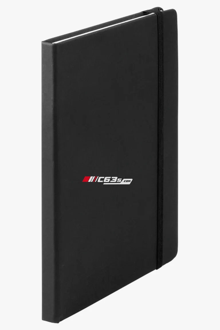 C63s Cilux A5 Notebook — C63s logo branding preview; custom branding quoted separately