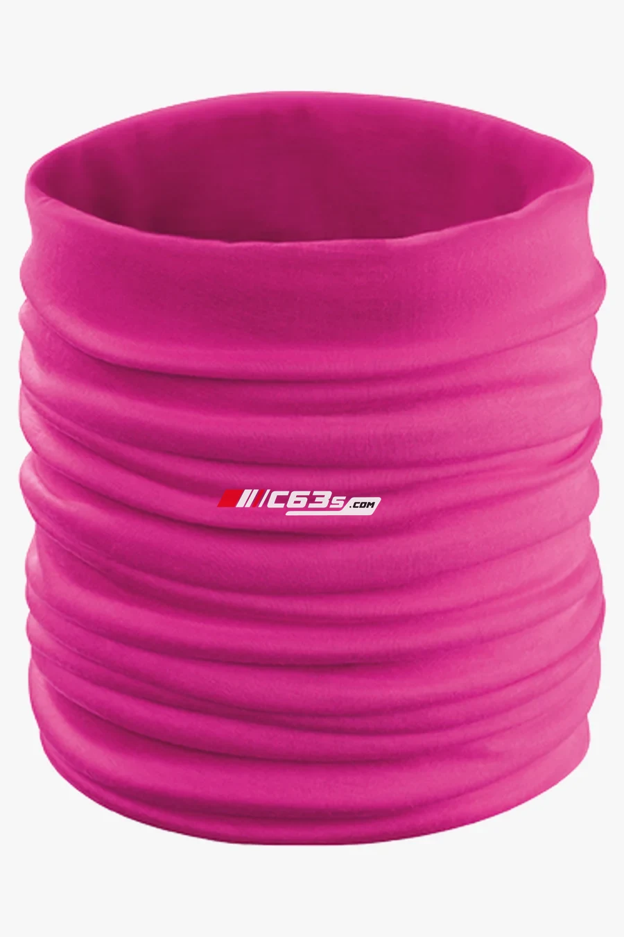 C63s Cherin Neck Warmer — C63s logo branding preview; custom branding quoted separately