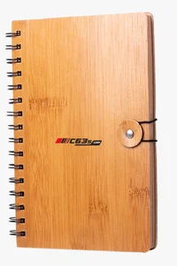 C63s Palmex A5 Notebook — C63s logo branding preview; custom branding quoted separately