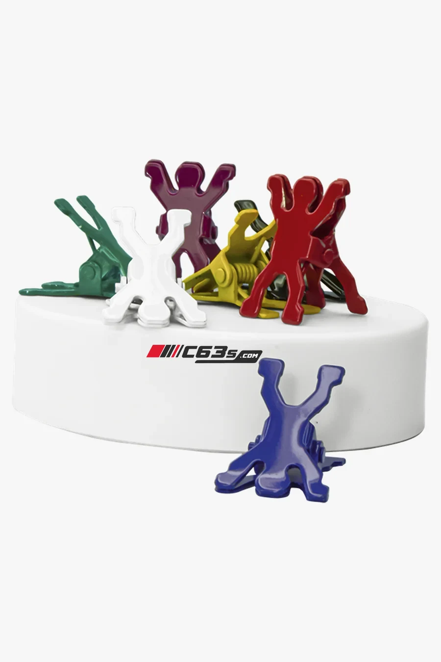 C63s Magnetic Clip Set — C63s logo branding preview; custom branding quoted separately