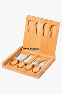 C63s Cheese Knife Set Wayne — C63s logo branding preview; custom branding quoted separately