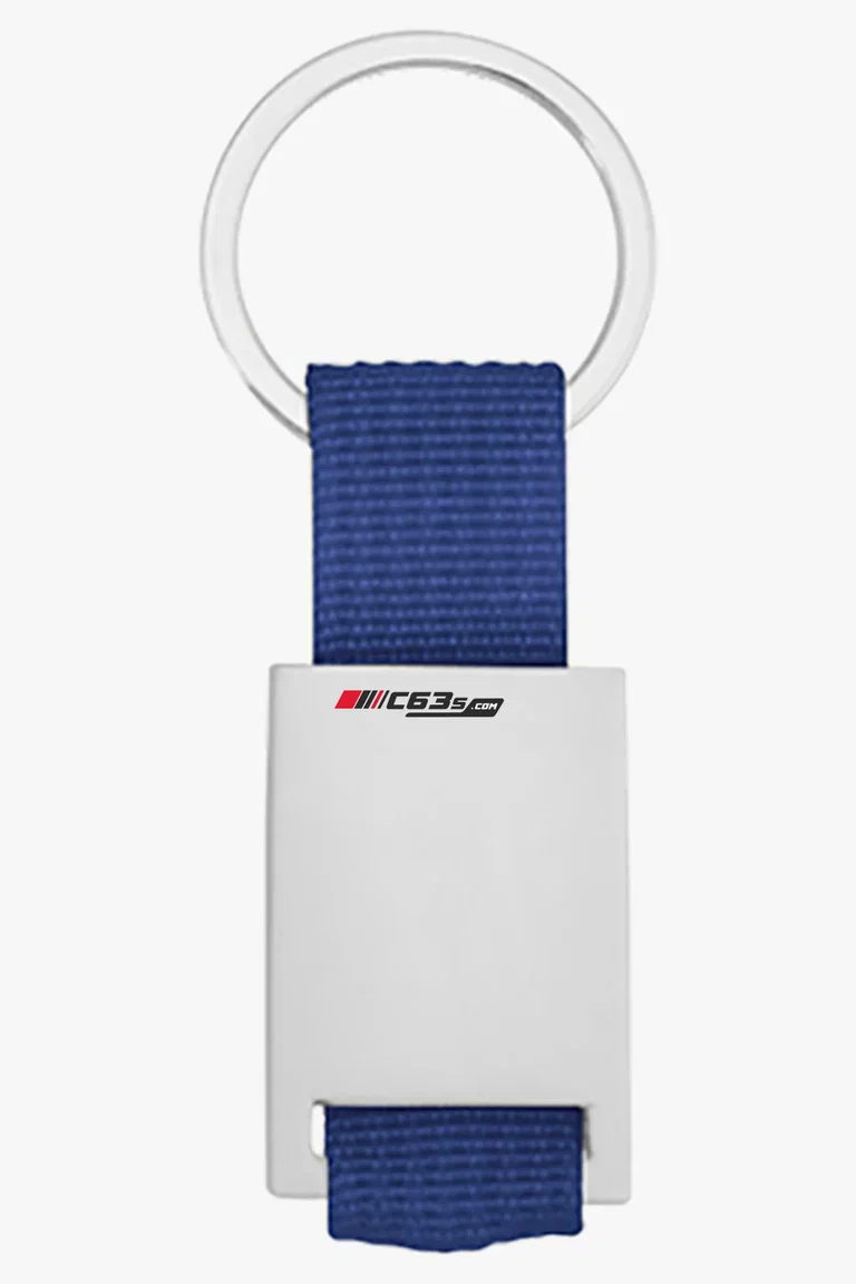 C63s Yip Keyring — C63s logo branding preview; custom branding quoted separately
