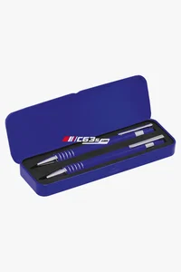 C63s Executive Pen & Pencil Set — C63s logo branding preview; custom branding quoted separately