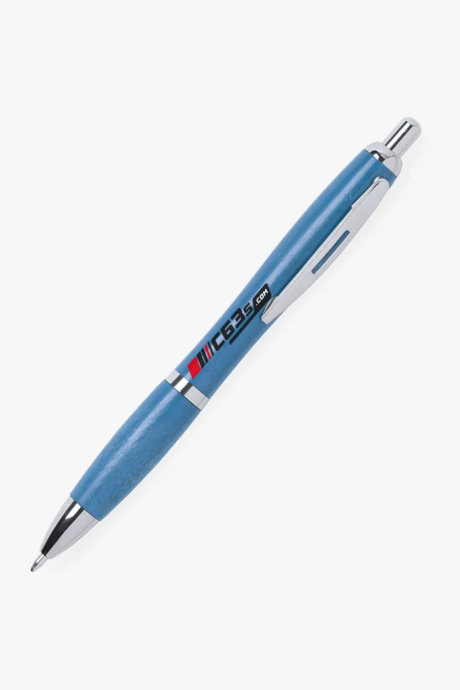 C63s Prodox Ballpoint Pen — C63s logo branding preview; custom branding quoted separately