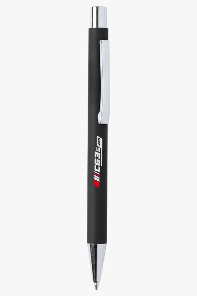 C63s Blavix Ballpoint Pen — C63s logo branding preview; custom branding quoted separately