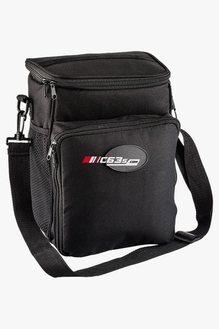 C63s 2 Person Picnic Set and Cooler — C63s logo branding preview; custom branding quoted separately