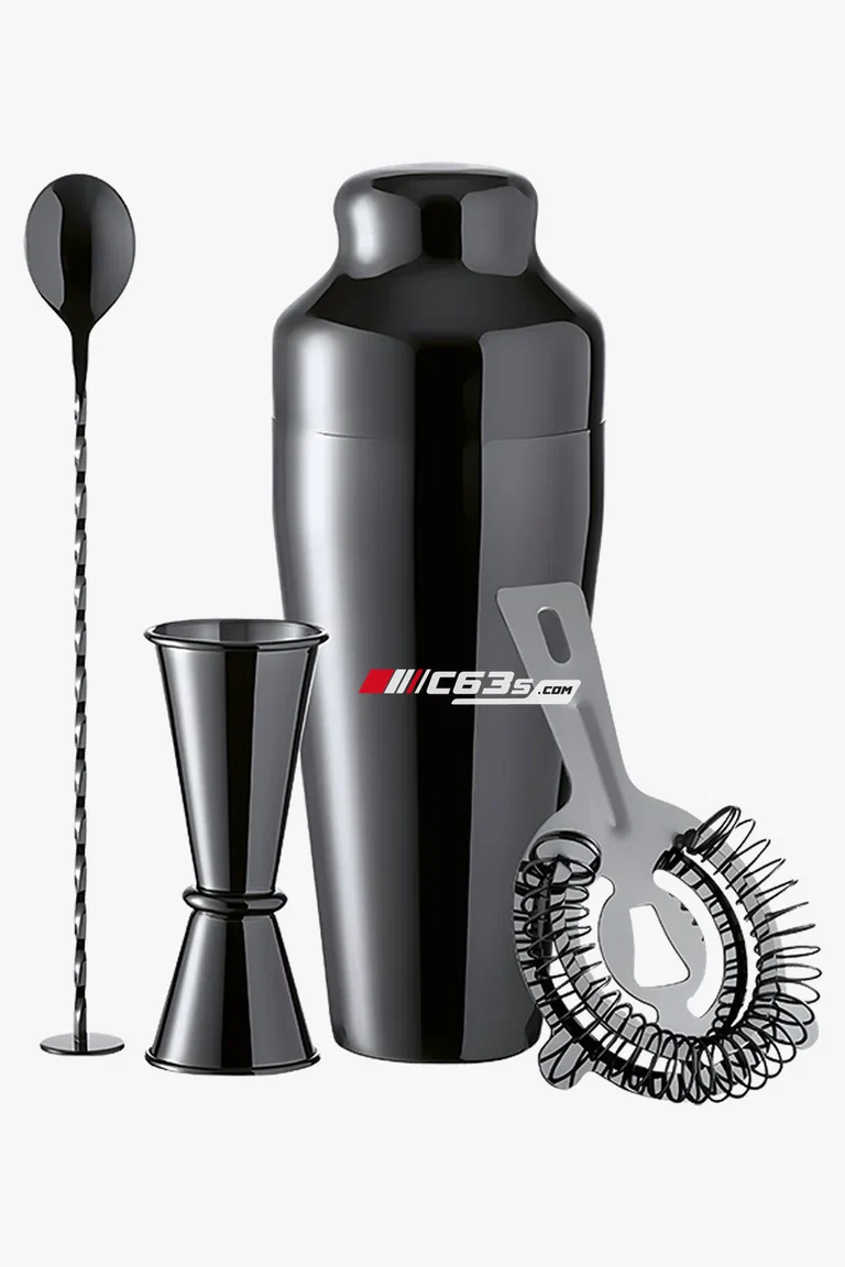 C63s Cocktail Set Relien — C63s logo branding preview; custom branding quoted separately