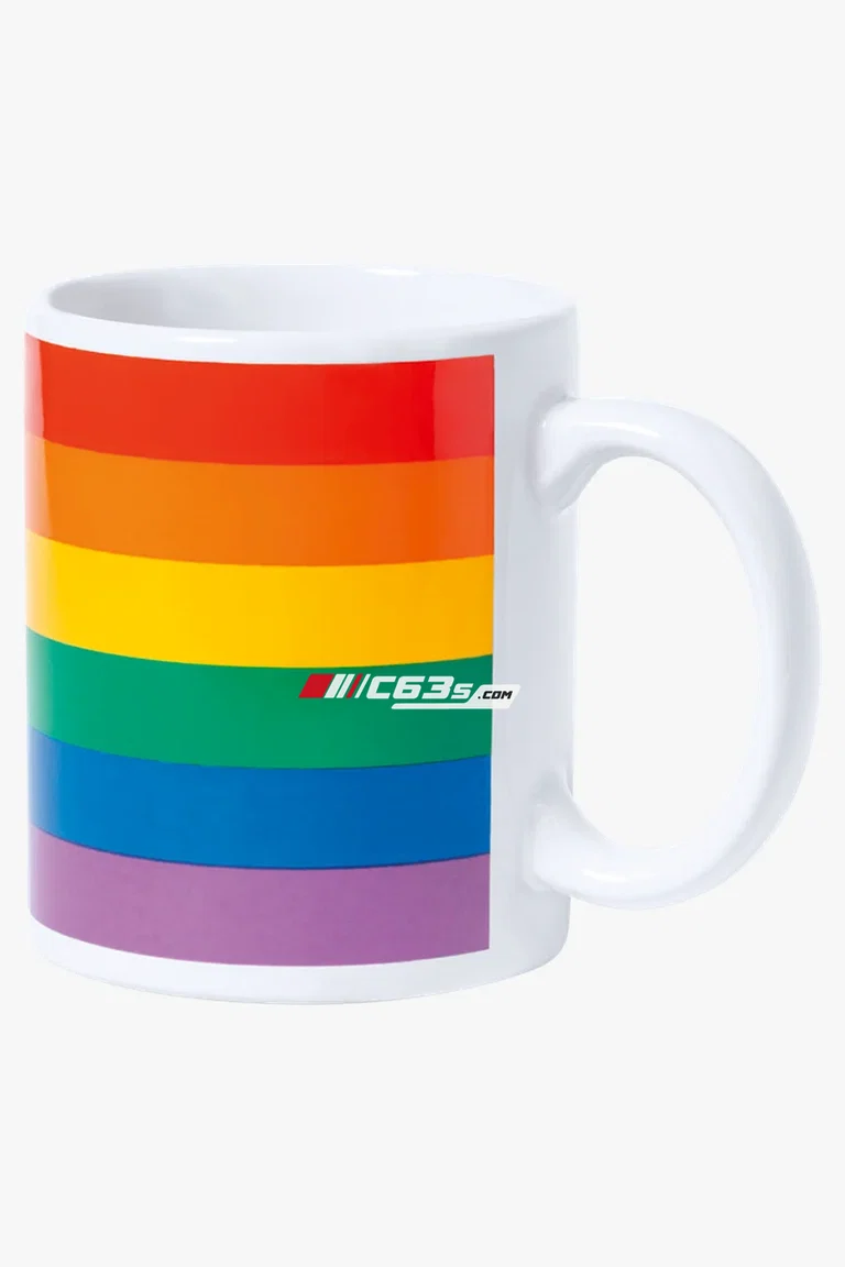 C63s 370ml Mug Mercurik — C63s logo branding preview; custom branding quoted separately