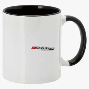 C63s 350ml Sublimation Mug Harnet — C63s logo branding preview; custom branding quoted separately