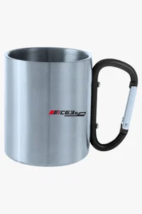 C63s 210ml Bastic Mug — C63s logo branding preview; custom branding quoted separately
