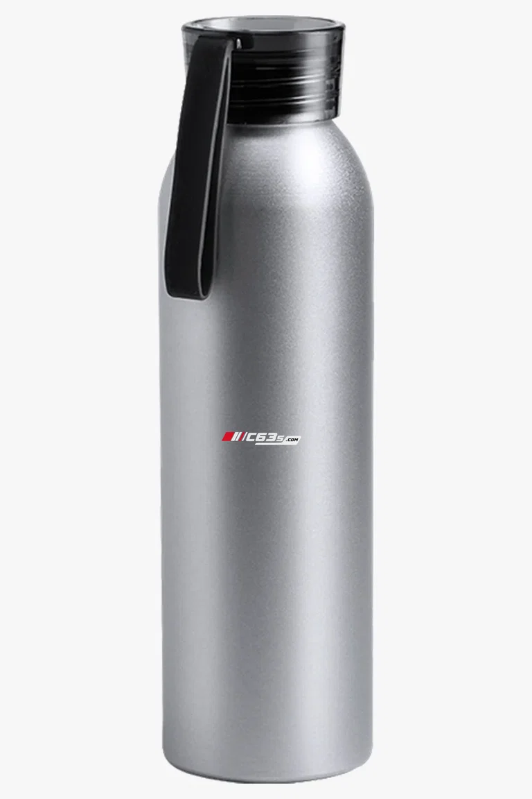 C63s 650ml Tukel Water Bottle — C63s logo branding preview; custom branding quoted separately