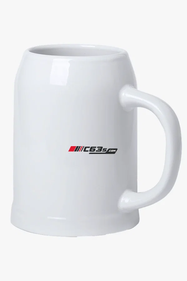 C63s 700ml Tilton Mug — C63s logo branding preview; custom branding quoted separately