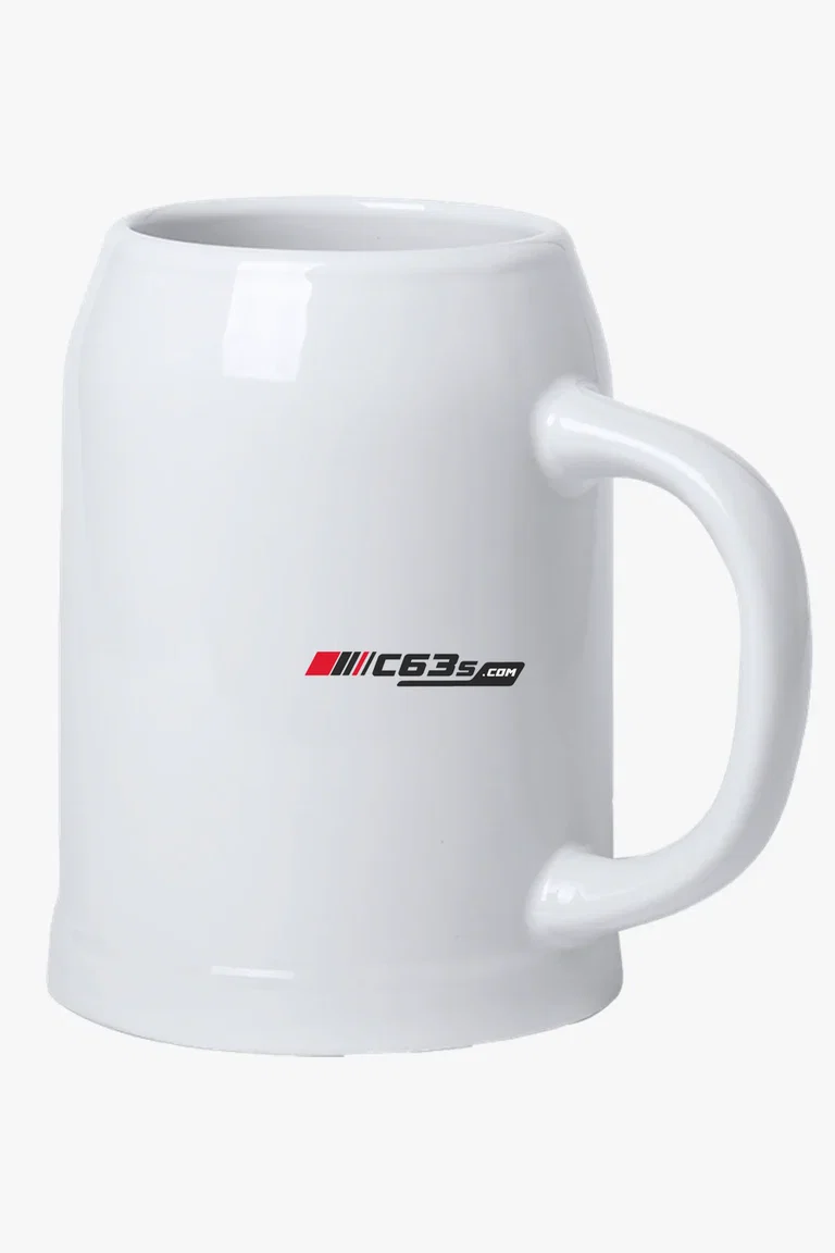 C63s 700ml Tilton Mug — C63s logo branding preview; custom branding quoted separately