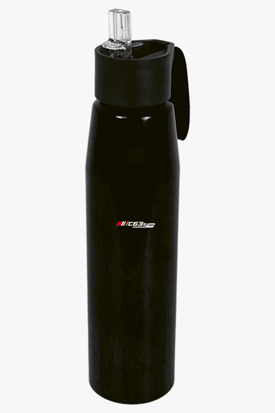 C63s 700ml Aluminium Bottle — C63s logo branding preview; custom branding quoted separately