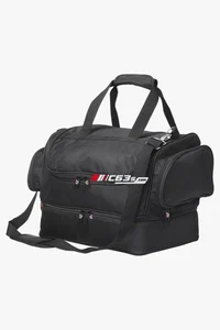 C63s Supreme Double Decker Golf Bag — C63s logo branding preview; custom branding quoted separately