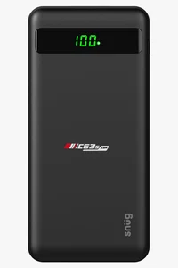 C63s Snug 10000Mah Led Dig2 Pd Powerbank — C63s logo branding preview; custom branding quoted separately