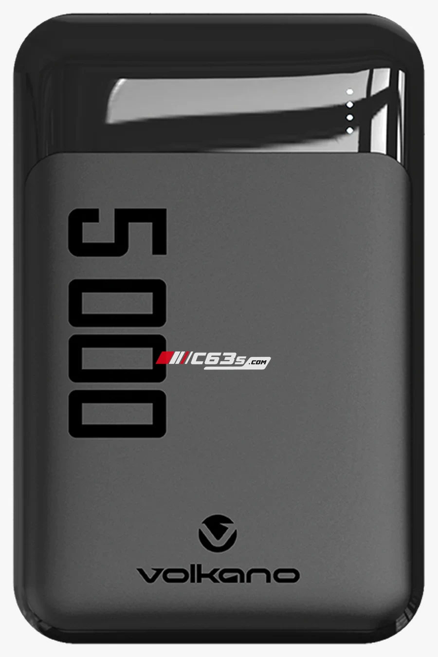 C63s Volcano Punch Series 5000 mAh Power Bank — C63s logo branding preview; custom branding quoted separately