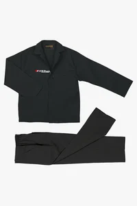 C63s Polycotton Workwear Suit — C63s logo branding preview; custom branding quoted separately