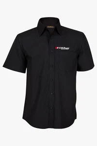 C63s Men’s Short Sleeve Office Shirt — C63s logo branding preview; custom branding quoted separately