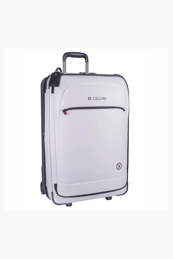 C63s Cellini Pro X Large 4 Wheel Trolley Case — White