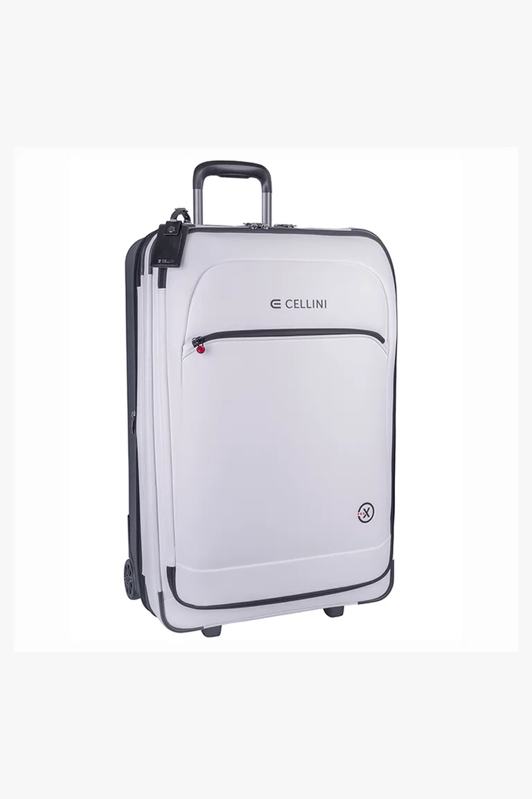 C63s Cellini Pro X Large 4 Wheel Trolley Case — White
