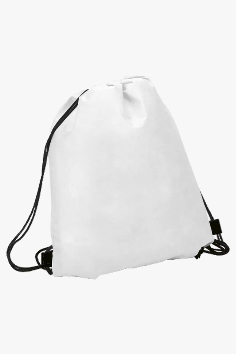 C63s Drawstring Bag Non-Woven — White