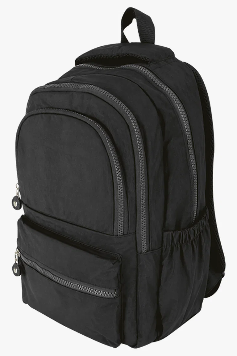 C63s Urban Double Front Pocket Backpack — Black