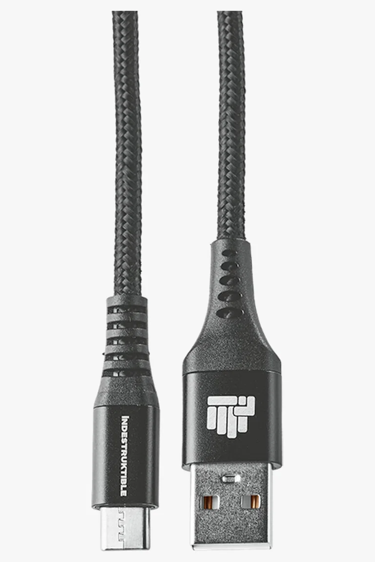 C63s 1.8m Nylon Braided Micro-USB Cable — Black
