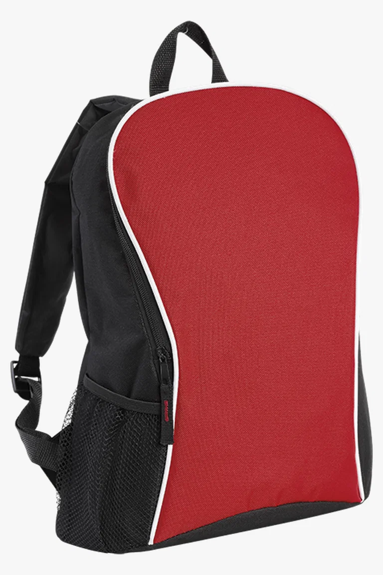 C63s Curve and Arch Design Backpack — Red