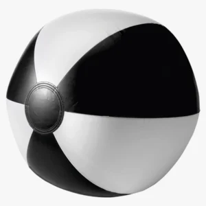 C63s Two Tone Inflatable Beach Ball — Black/White