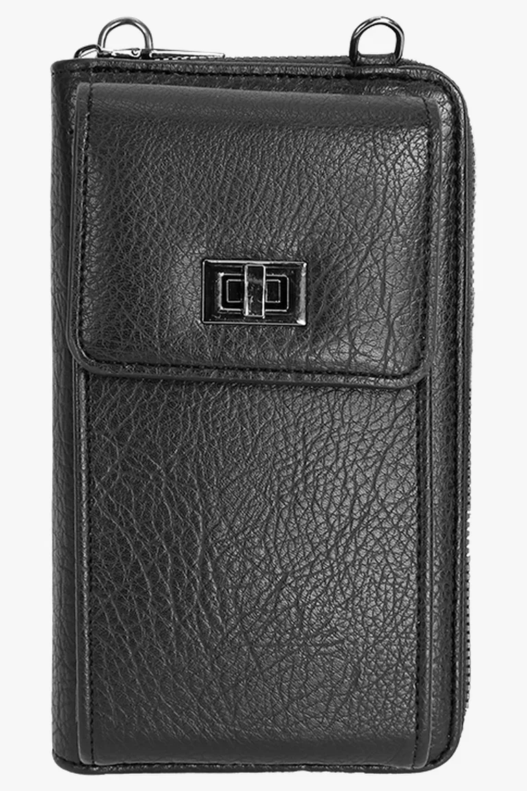 C63s Cell Crossbody Phone Bag — Black