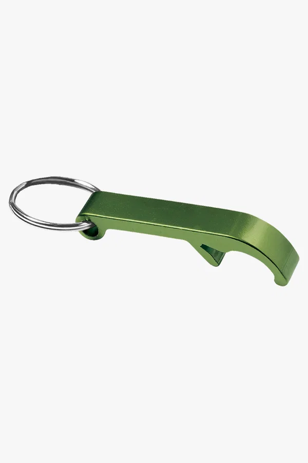 C63s Metal Bottle Opener Keychain — Green