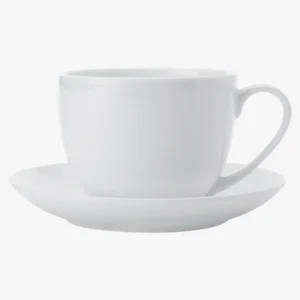 C63s Cashmere Cup and Saucer 230ml — White