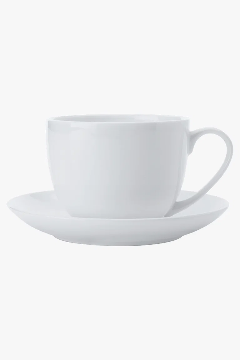 C63s Cashmere Cup and Saucer 230ml — White