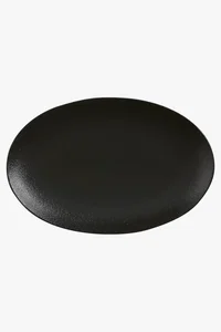 C63s Caviar Oval Plate — Black